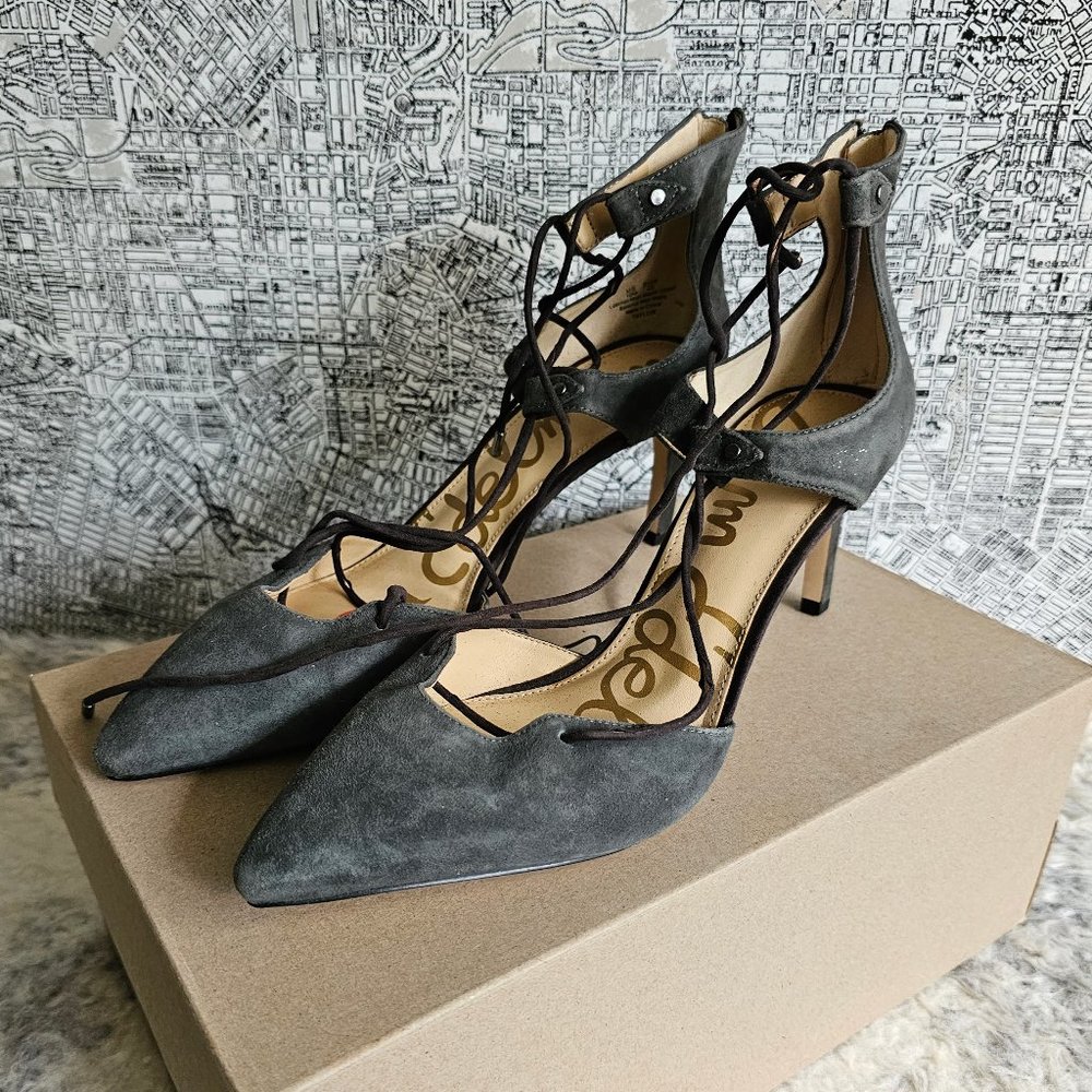 Sam Edelman- Taylor Gray  lace up heels (size 10)